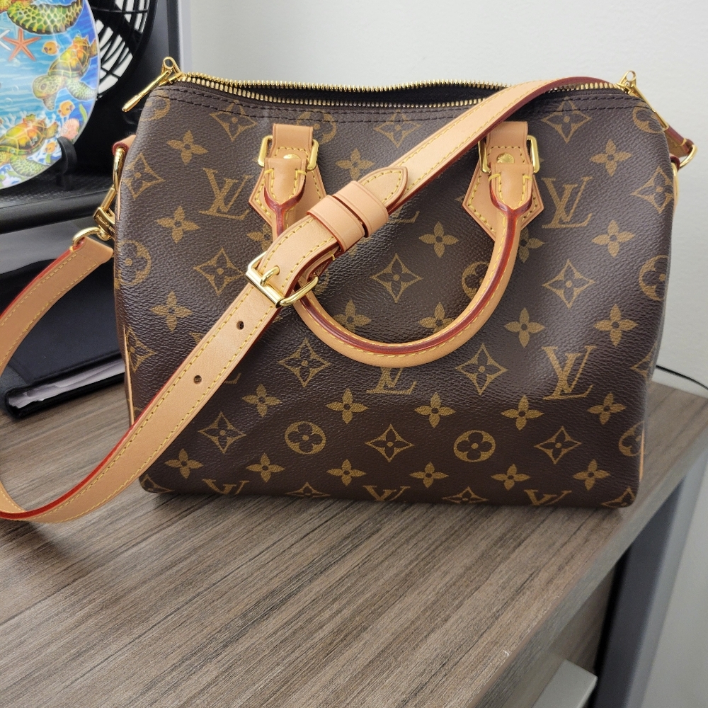 Louis Vuitton Speedy 25 Bandouliere Monogram Bag